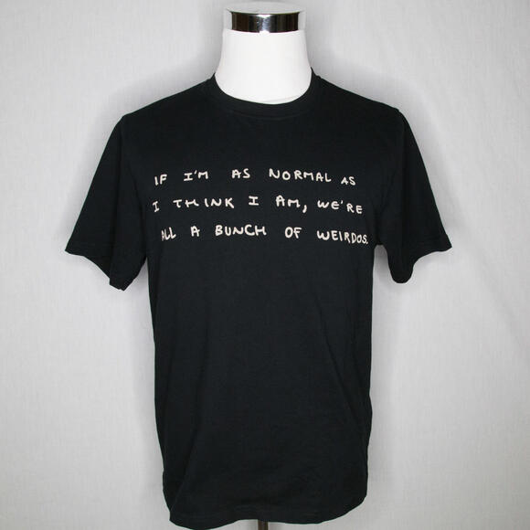 Men’s Loewe x Joe Brainard Black Graphic Cotton Short Sleeve T-Shirt Sz L